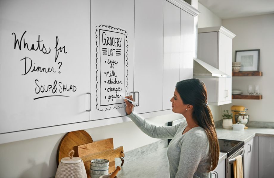  949 White Formica Markerboard cabinets