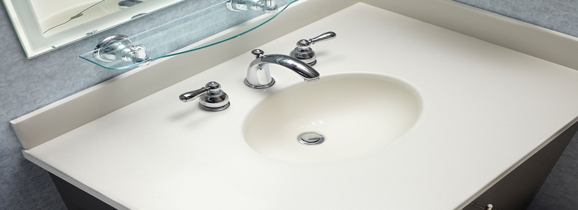Bathroom sink Xavier University 757 Luna Sand Formica Solid Surfacing