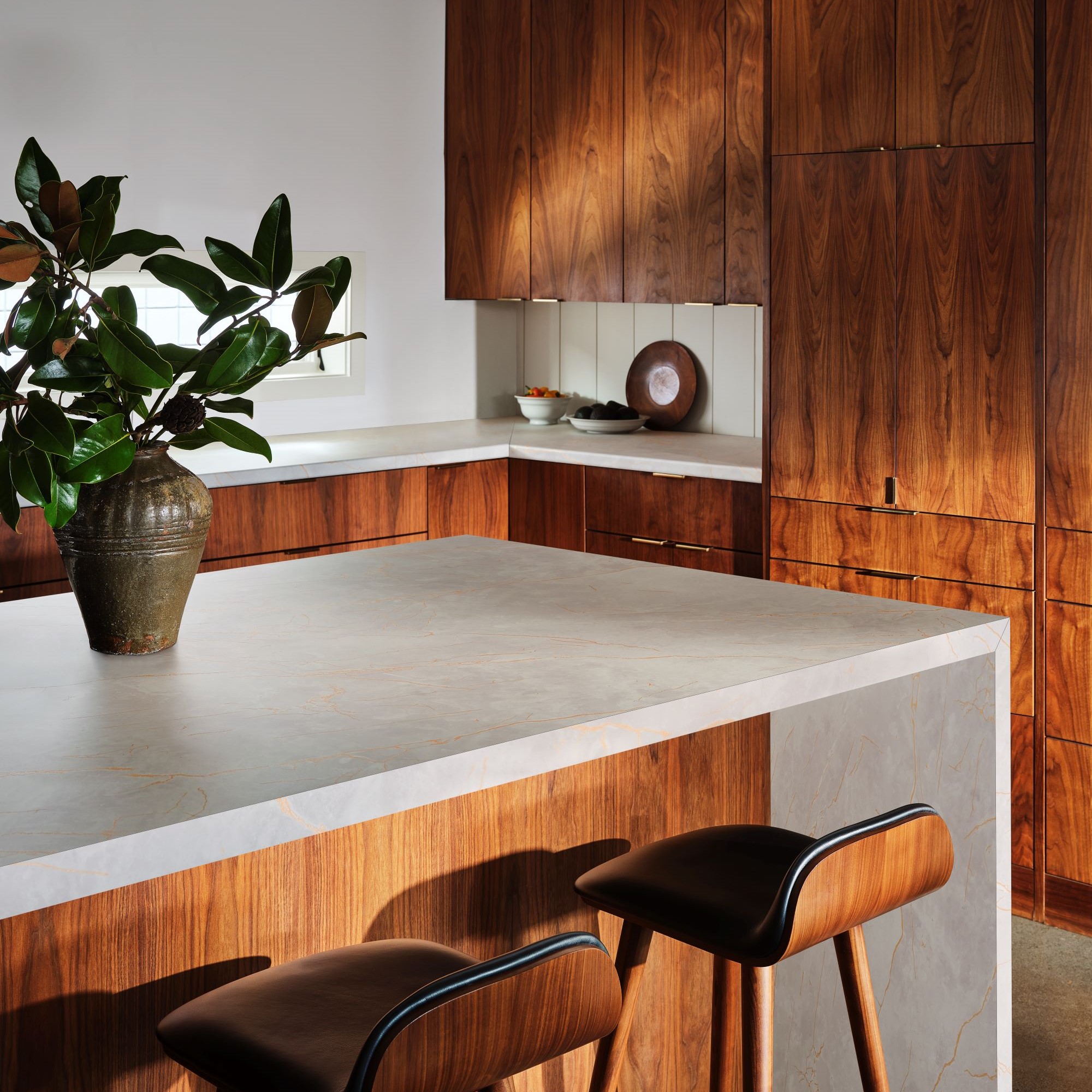 Gold Veined Taupe Marble