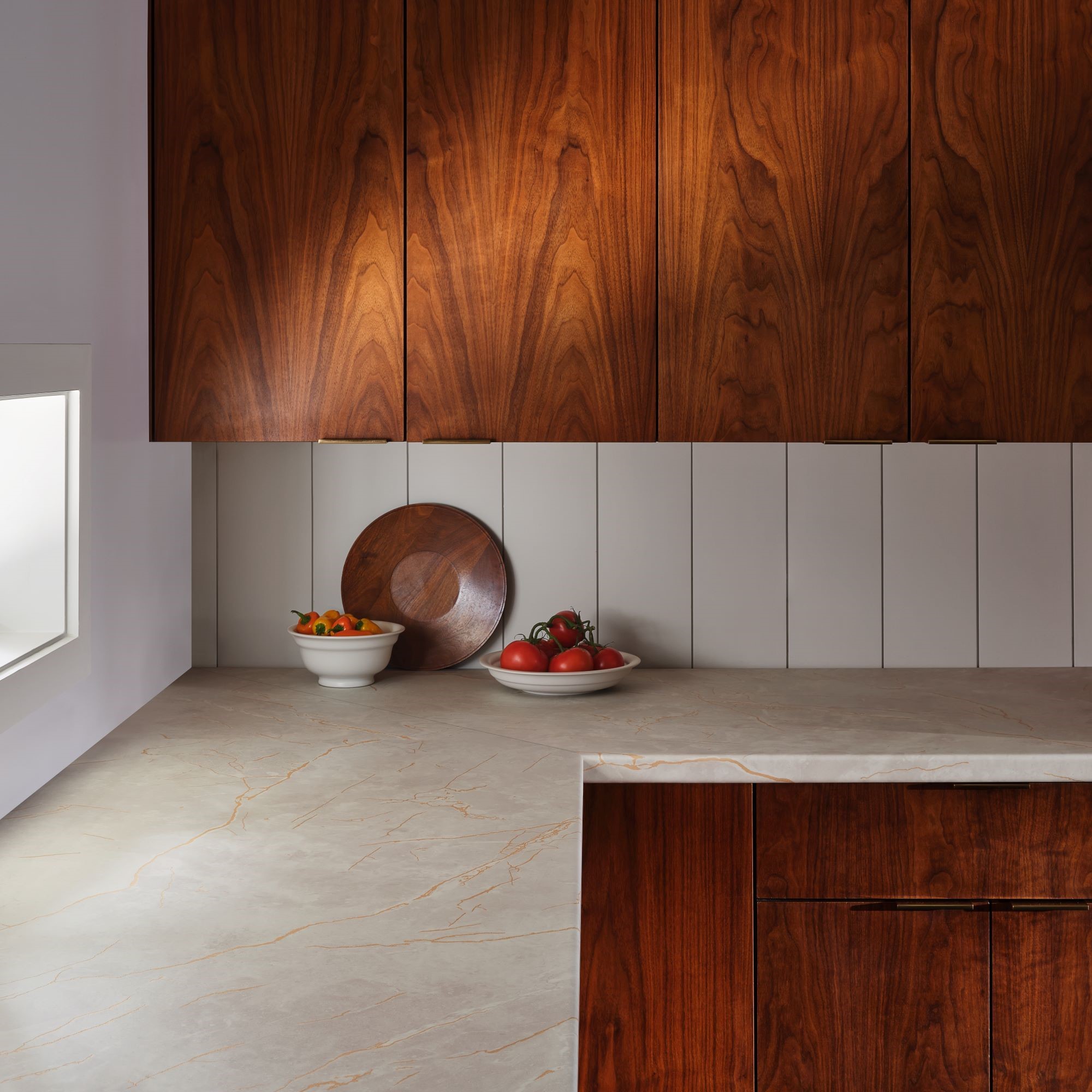 Gold Veined Taupe Marble