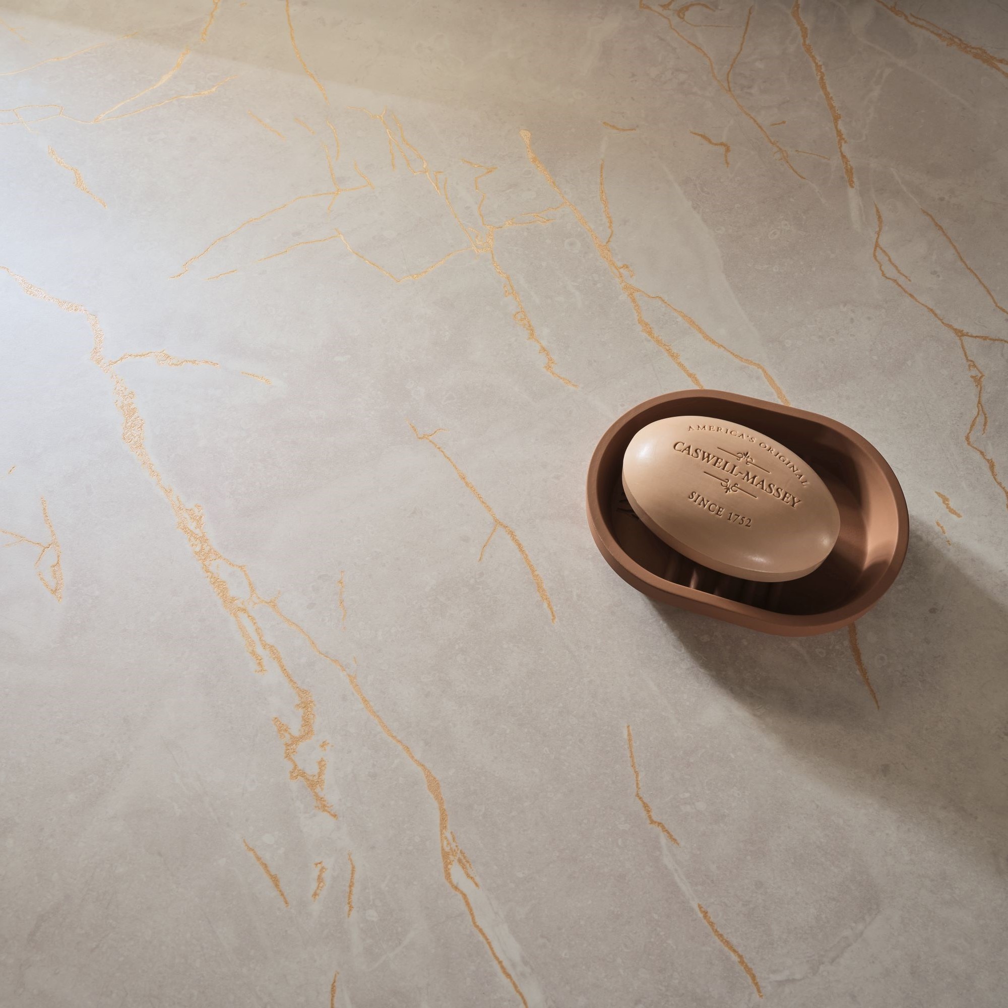 Gold Veined Taupe Marble 