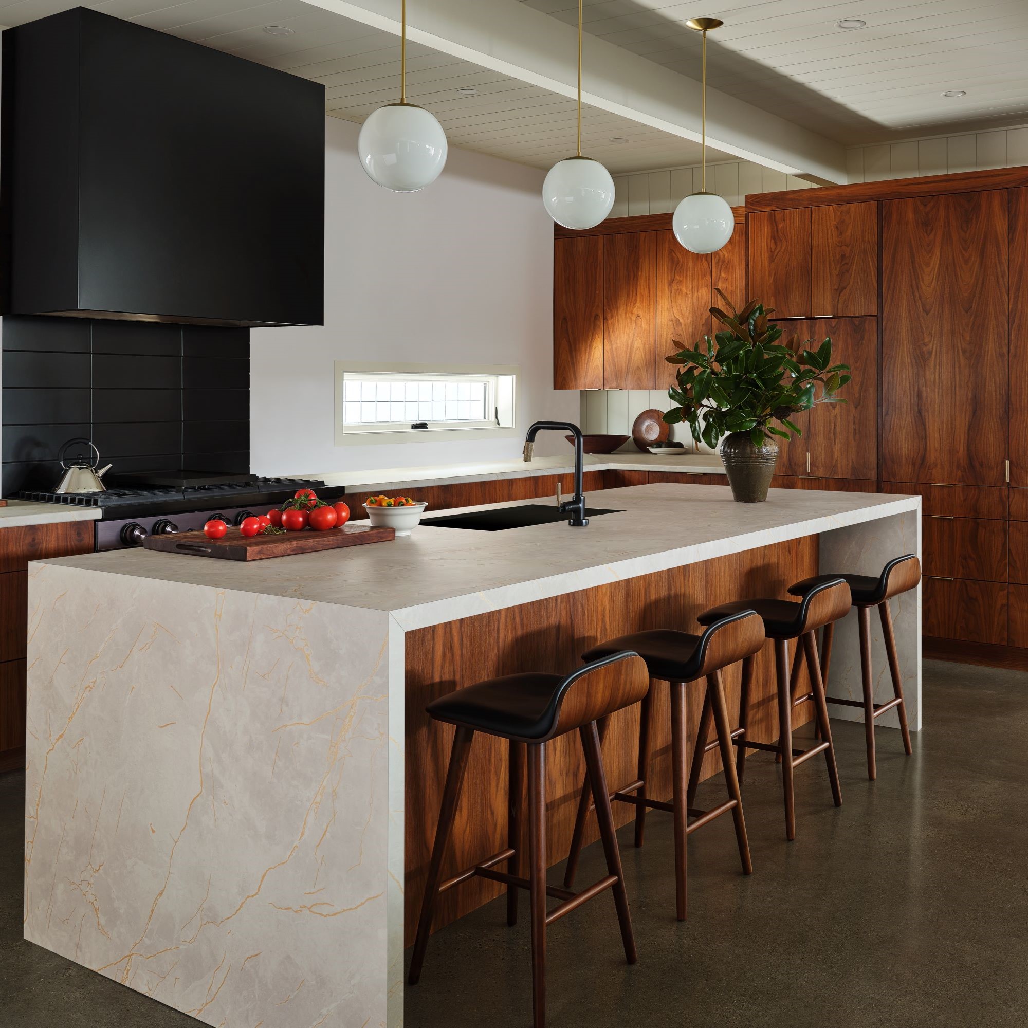 Gold Veined Taupe Marble