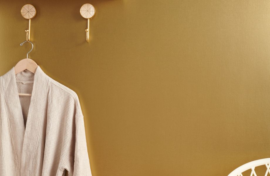 M6435 Laiton Tissé Mur accent