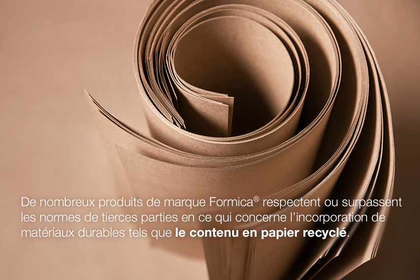 Contenu en papier recyclé